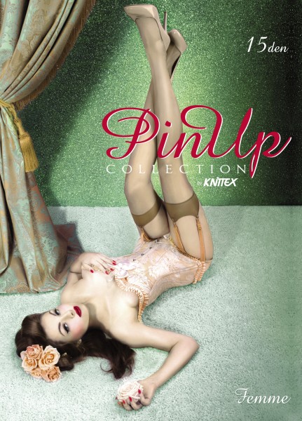 Knittex - Eleganta caurspīdīga neilona zeķes Femme 15 den