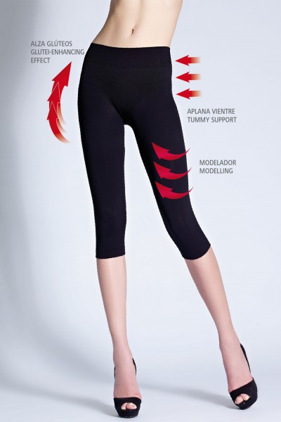 Cecilia de Rafael - Body-shaping capri-leggings Pirata Up 90/120 den