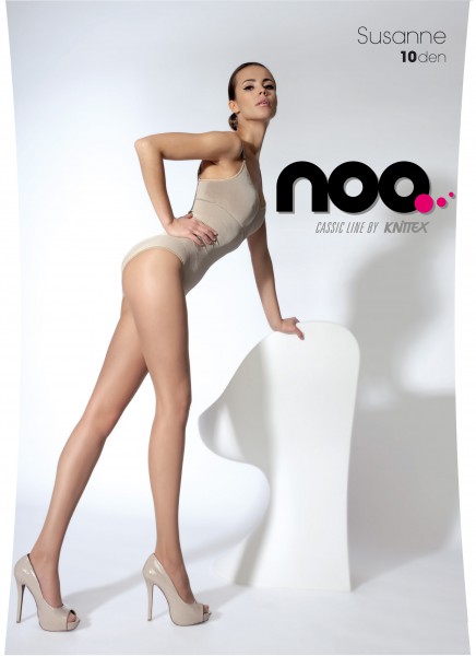 Knittex - 10 den bez pastiprinātas biksīšu daļas vasaras zeķubikses ar atvērtu purngalu Susanne