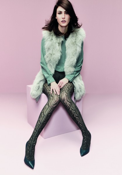 Omero Malika - Stilīgas caurumotā rakstā zeķubikses ar vilnu