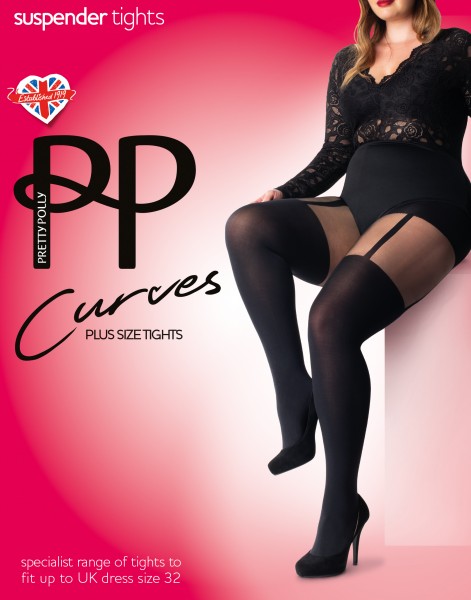 Pretty Polly - Curves zeķturu imitācija