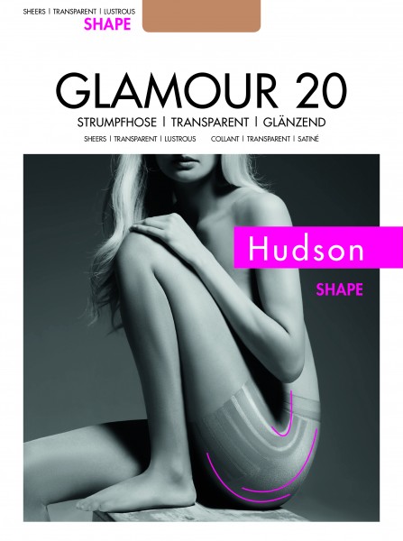 Hudson Glamour 20 Shape - spīdīgas formējošās zeķubikses