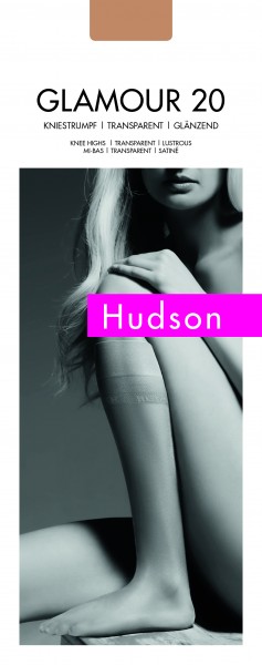 Hudson - Caurspīdīgas, spīdīgas pusgarās zeķes