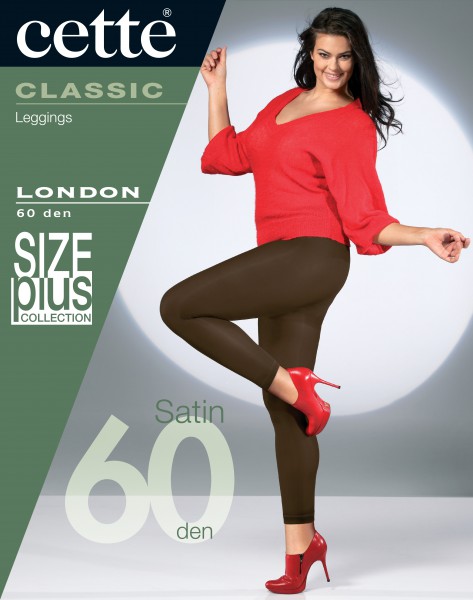 Cette Size Plus Collection - 60 den necaurspīdīgas plus size zeķubikses London