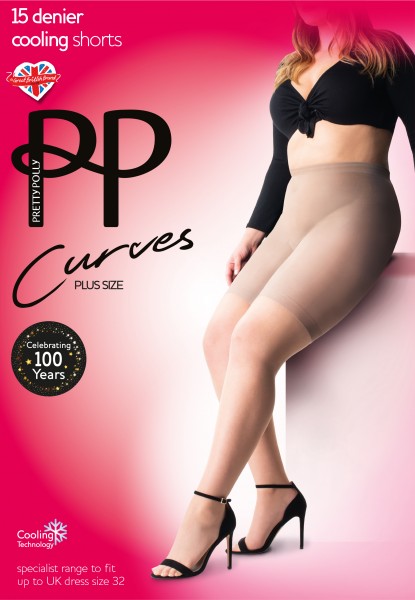 Pretty Polly Curves 15 den bez elastīgās jostasvietas šorti