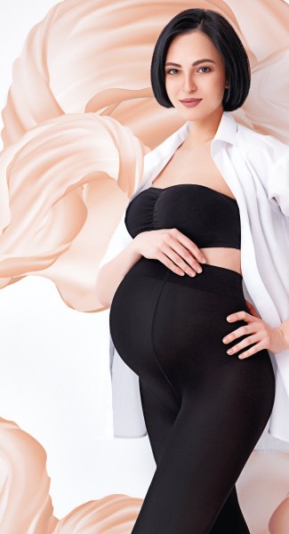 Giulia Mama Kokvilnas 200 - necaurspīdīgas grūtniecības zeķubikses ar kokvilnu