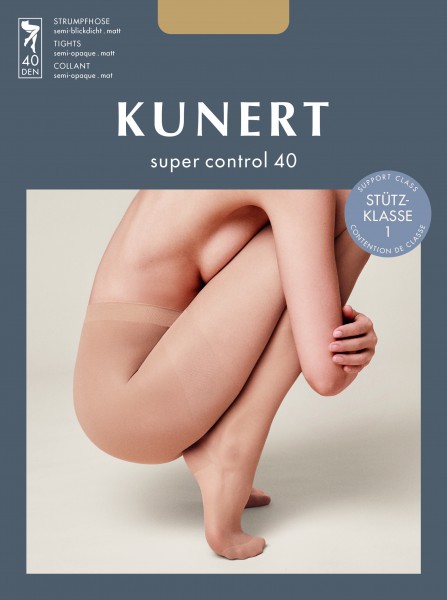 Kunert - Pusscaurspīdīgas atbalsta zeķubikses Super Control 40