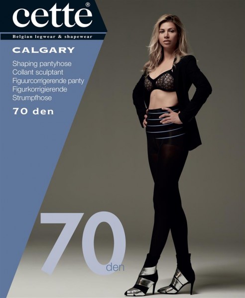 Cette Size Plus Collection Calgary - 70 den necaurspīdīgas biezas formējošā augšdaļa zeķubikses