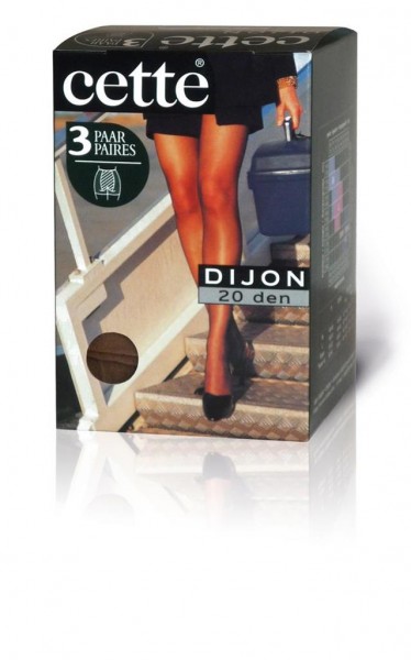 Cette Dijon - 3 Pack 20 den zeķubikses bez elastīgās jostasvietas