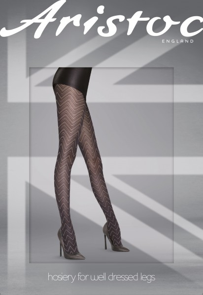 Aristoc Chevron - Stilīgas zigzaga raksta zeķubikses