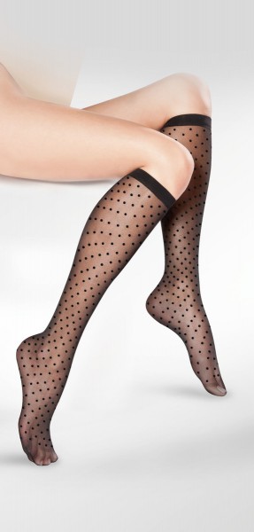 Gabriella Puntina - Elegantas punktiņu pusgarās zeķes