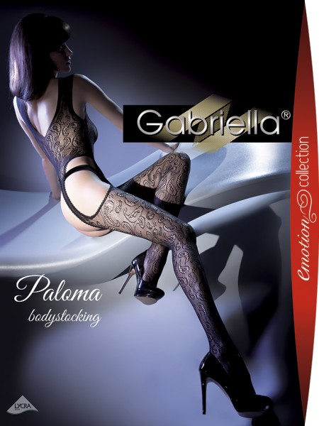 Gabriella - Sensuāls puķu raksts tīkliņzeķubikses Paloma