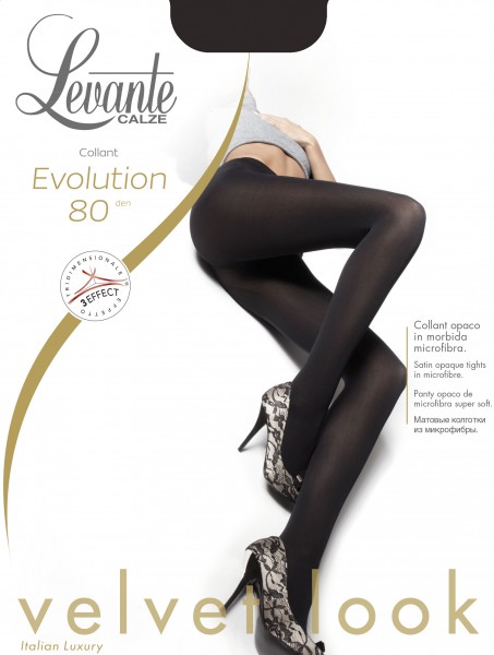 Levante Evolution 80 den necaurspīdīgas mikrošķiedras zeķubikses